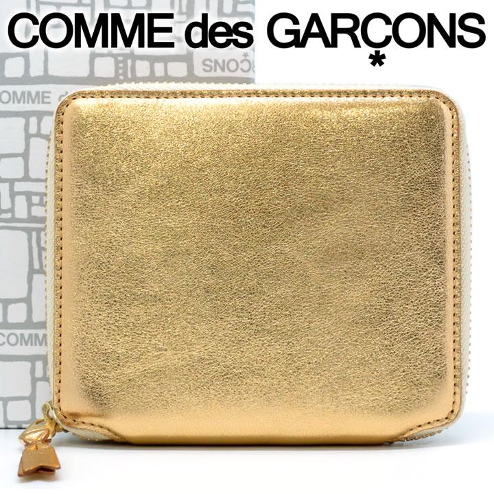 コムデギャルソン 二つ折り財布 Comme Des Garcons コンパクト財布 レディース メンズ ゴールド Sa2100g Gold 時計 ブランド専門店 アイゲット 通販 Yahoo ショッピング