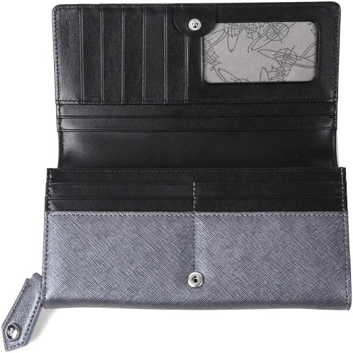 ヴィヴィアンウエストウッド 財布 ヴィヴィアン Vivienne Westwood 長財布 メンズ レディース グレー Victoria Anthracite 時計 ブランド専門店 アイゲット 通販 Yahoo ショッピング