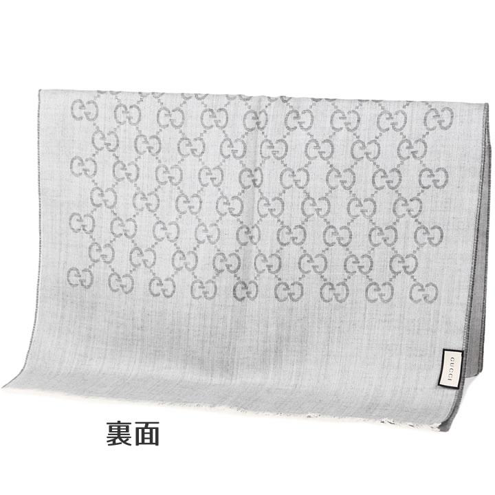 グッチ ストール GUCCI マフラー GG柄 ユニセックス 男女兼用 メンズ レディース ライトグレー 165904 3G646 1400の画像