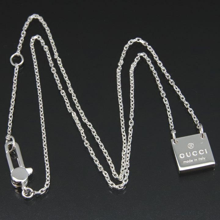 【GUCCI　ネックレス】グッチ　ノットプレート Brandol / GUCCI グッチ ネックレス ノット プレート ロングペンダント