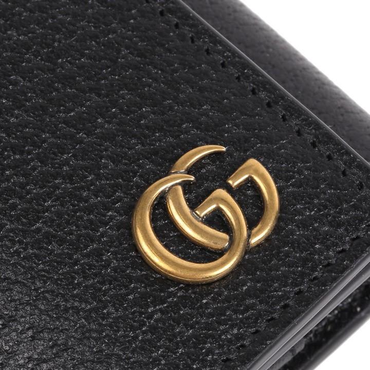 GUCCI（グッチ） キーケース キーホルダー GGマーモント ブラック