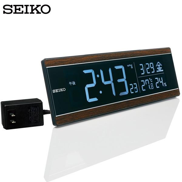 デジタル 電波 クロック DL306B 目覚まし 時計 LED 温度 湿度 カレンダー USBポート セイコー SEIKO お取り寄せ｜iget｜02