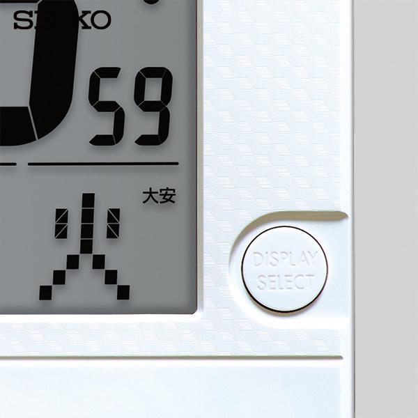 電波 デジタル 掛 置 時計 SQ447W 温度 湿度 カレンダー デジタル セイコー SEIKO お取り寄せ｜iget｜04