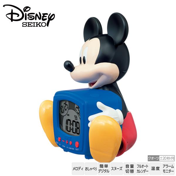ディズニー Disney デジタル クロック 時計 FD485A ミッキーマウス 掛 時計 インテリア レトロテイスト セイコー SEIKO お取り寄せ｜iget｜03