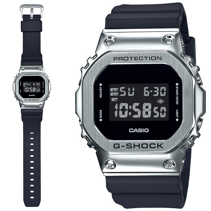 カシオ Gショック オリジン メタルカバード シルバー＆ブラック GM-5600-1JF CASIO G-SHOCK ORIGIN デジタル 黒 銀 腕時計 お取り寄せ｜iget｜03