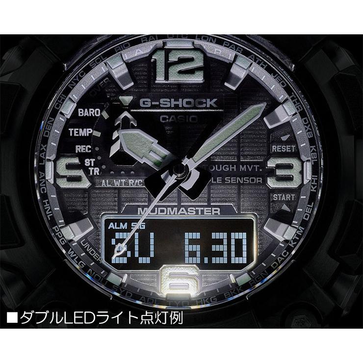 カシオ Gショック マッドマスター 秒針付き 電波 ソーラー GWG-2000-1A1JF CASIO G-SHOCK マスターオブG  MUDMASTER 高度計・気圧計 温度計 方位計 腕時計