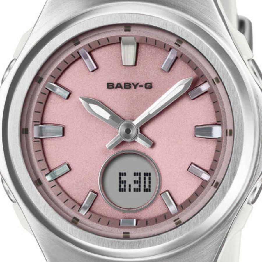 【美品・電波ソーラー】カシオ　ベビーG　BGA-2500　ブラックｘピンク BABY-G CASIO ベビーG 電波ソーラー BGA-3000-7AJF ホワイト＆ピンク