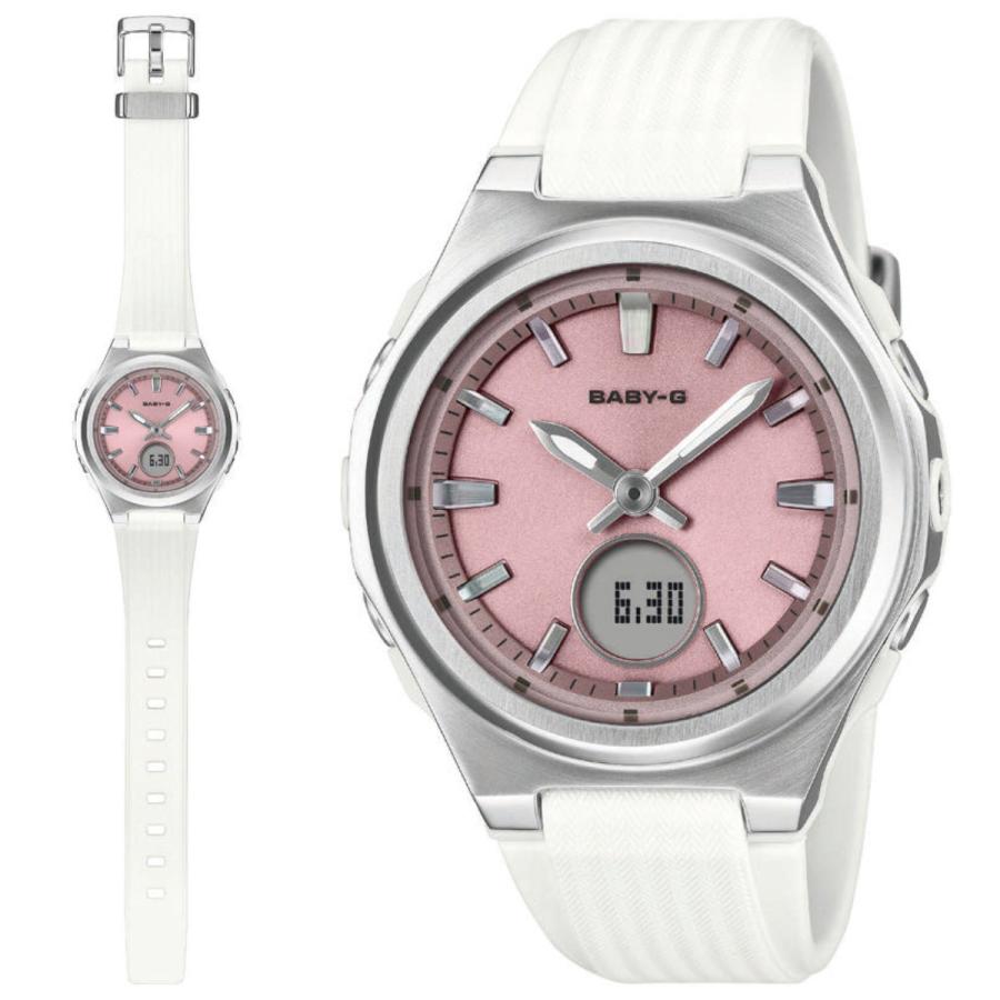 BABY-G CASIO ベビーG 電波ソーラー BGA-3000-7AJF ホワイト＆ピンク