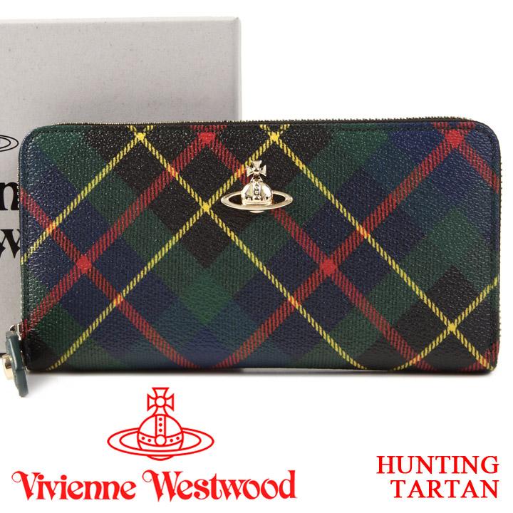 ヴィヴィアンウエストウッド 財布 ヴィヴィアン Vivienne Westwood ラウンドファスナー長財布 レディース メンズ チェック Hunting Tartan 時計 ブランド専門店 アイゲット 通販 Yahoo ショッピング