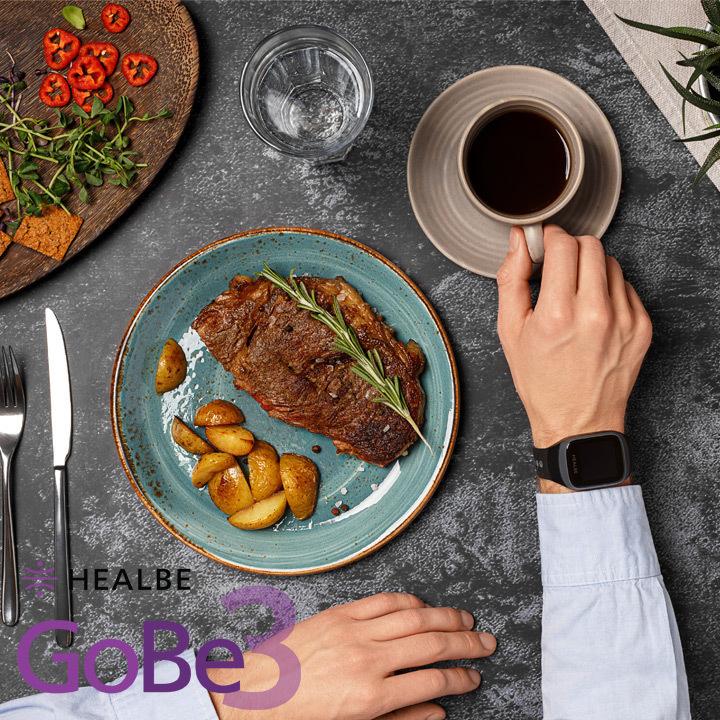 HEALBE スマートウォッチ HEALBE GoBe3 ゴービー3 イエロー HGB3-YW-BK