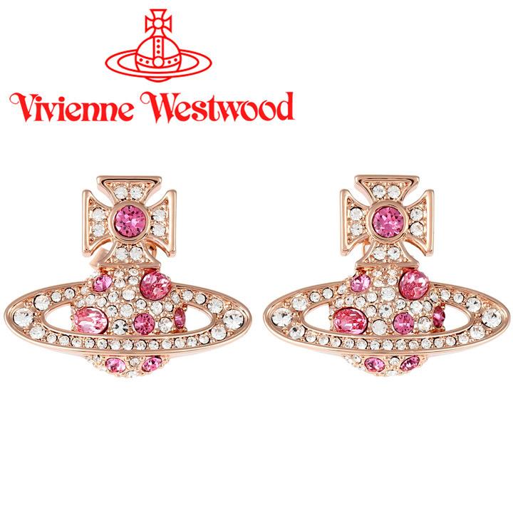 VivienneWestwood☆関税込み☆ゴールド＆ピンク Loelia ピアス-