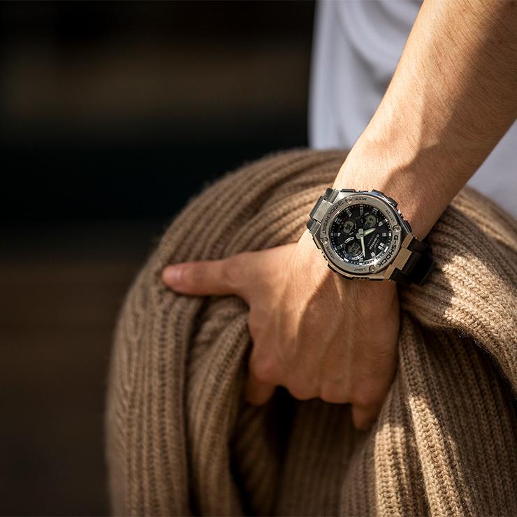 G-STEEL G-SHOCK Gショック 電波 ソーラー GST-W110-1AJF カシオ G
