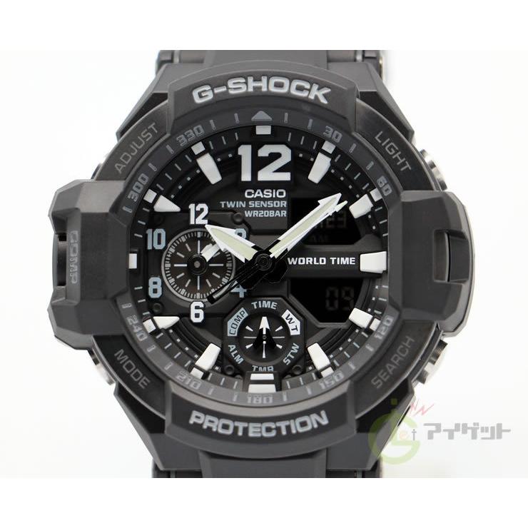 G-SHOCK 腕時計 スカイコックピット カシオ Gショック GA-1100-1AJF SKY COCKPIT 方位・温度 ツインセンサー スーパーイルミネーター お取り寄せ｜iget｜04