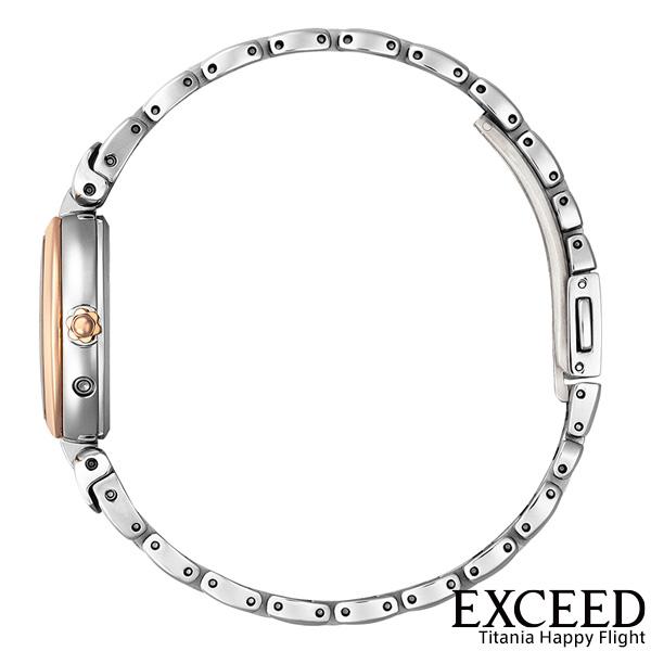 超美品 CITIZENシチズン エクシード 電波ソーラー ハッピーフライト EXCEED(CITIZEN) シチズン エクシード ソーラー 電波時計 ティタニア