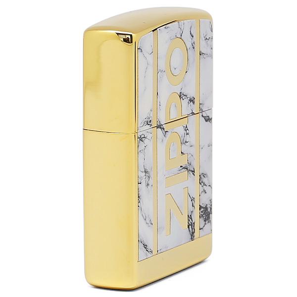ZIPPO（ジッポー） マーブル MABLE 2G-WHMZLOGO 大理石柄 両面加工 