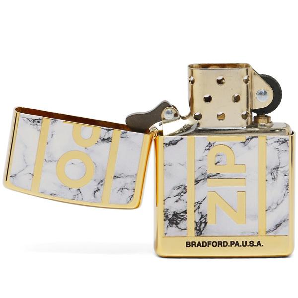 ZIPPO（ジッポー） マーブル MABLE 2G-WHMZLOGO 大理石柄 両面加工 