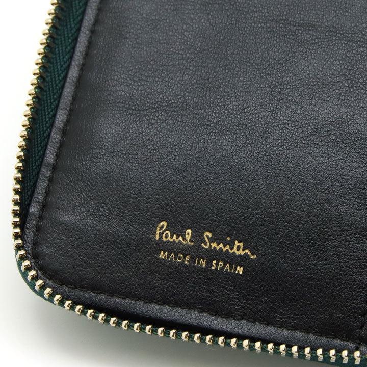 ポールスミス 財布 二つ折り財布 ストラップ付 レディース メンズ ダークグリーン ブラック ピンク W1A-5216-GSEASO 30｜iget｜05
