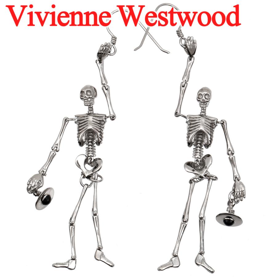 (だい)ヴィヴィアンウエストウッド ピアス 骸骨 スカル Vivienne Westwood（ヴィヴィアンウエストウッド） ピアス 骸骨 ドクロ