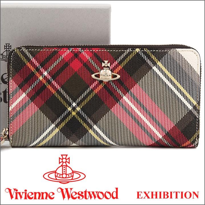 ヴィヴィアンウエストウッド 財布 ヴィヴィアン Vivienne Westwood ラウンドファスナー長財布 レディース メンズ チェック Exhibition 時計 ブランド専門店 アイゲット 通販 Yahoo ショッピング