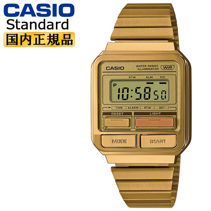 スタンダード(CASIO) カシオ スタンダード ゴールドIP A120WEG スタンダード(CASIO) カシオ スタンダード ゴールドIP A120WEG