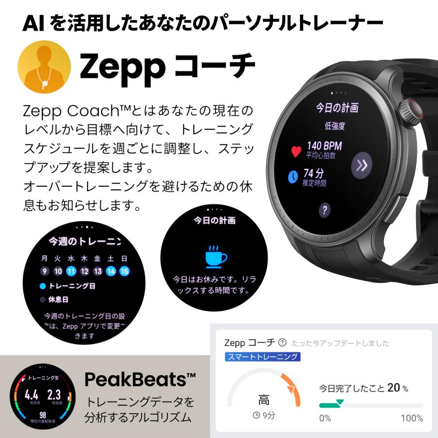 Amazfit スマートウォッチ アマズフィット バランス Amazfit Balance