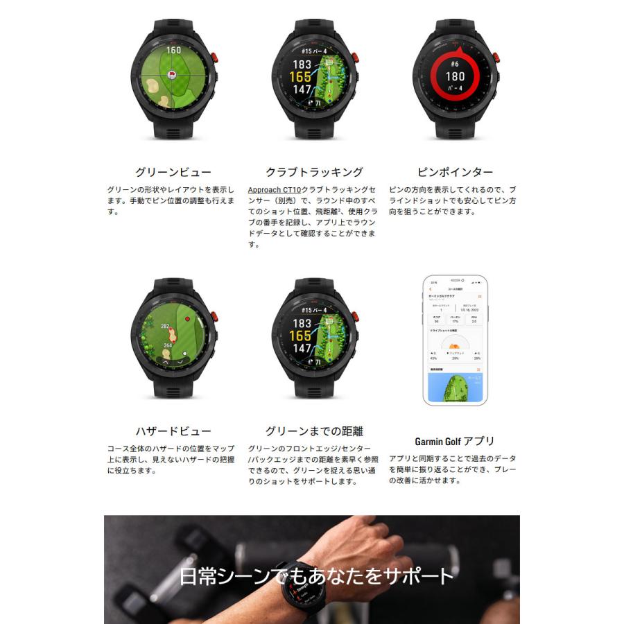 GARMIN ガーミン アプローチ S70 ゴルフウォッチ Approach 47mm GARMIN ガーミン アプローチ S70 ゴルフウォッチ Approach 47mm