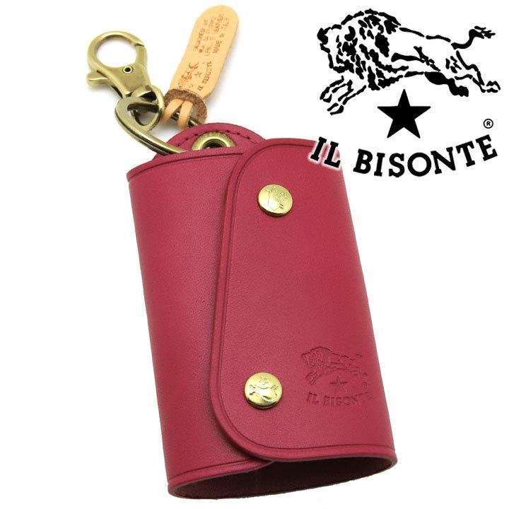 イルビゾンテ キーケース Il Bisonte キーホルダー 本革 スマックレッド ラズベリーピンク C0847 1057 C0847 1057 時計 ブランド専門店 アイゲット 通販 Yahoo ショッピング