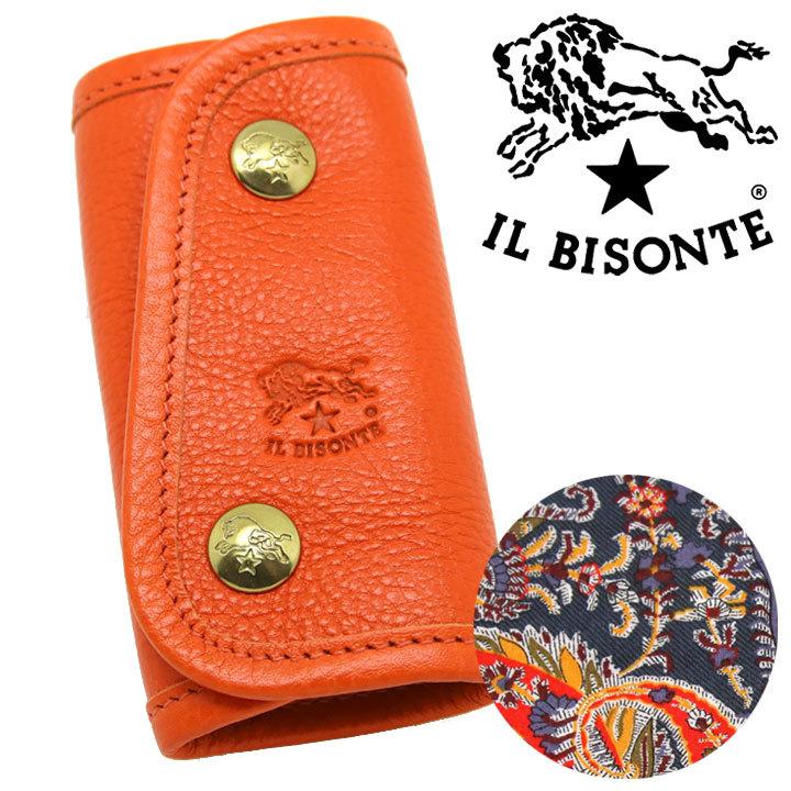 イルビゾンテ 4連キーケース Il Bisonte キーホルダー レディース メンズ 本革 リバティ オレンジ C1067 8 C1067 8 時計 ブランド専門店 アイゲット 通販 Yahoo ショッピング