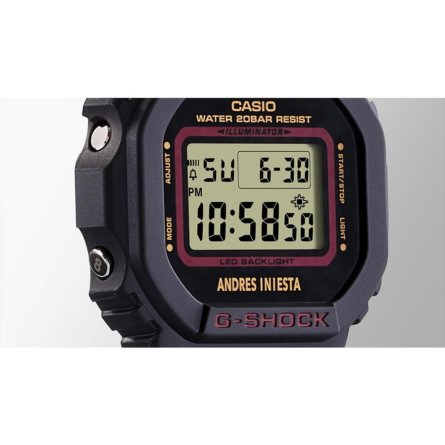 G-SHOCK アンドレス・イニエスタ シグネチャーモデル DW-5600AI-1JR カシオ Gショック ANDRES INIESTA デジタル スクエア メンズ 腕時計｜iget｜03