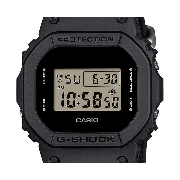 G-SHOCK ORIGIN Utility black Series DW-5600BCE-1JF ブラック CASIO ブラック コーデュラバンド デジタル スクエア LEDバックライト 黒 メンズ 腕時計｜iget｜02