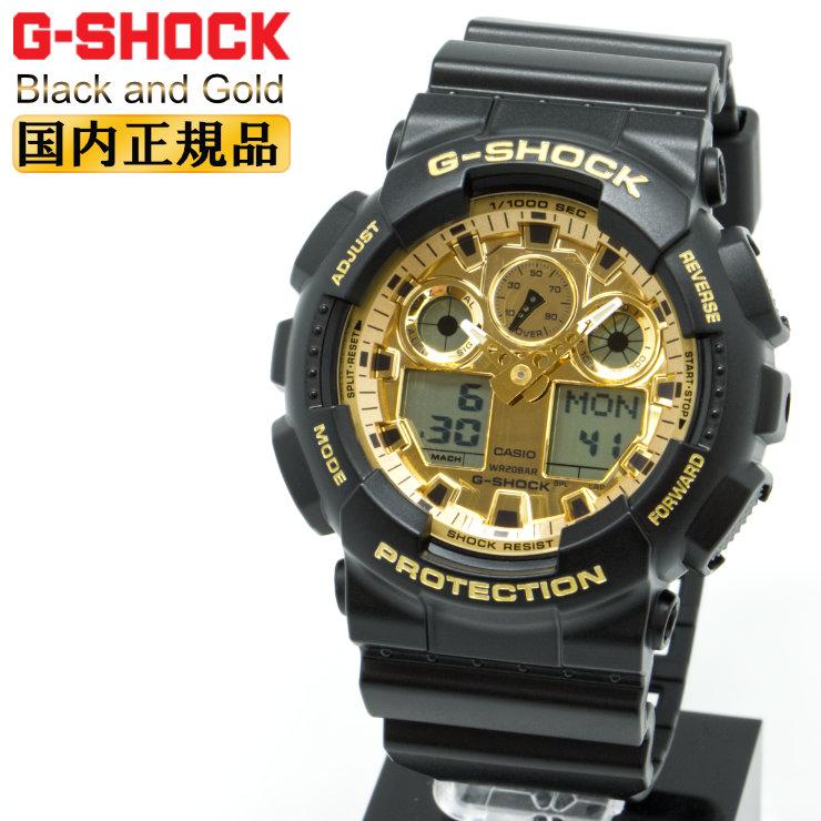 BIG CASE G-SHOCK Gショック GA-100GGB-1A9JF ブラック＆ゴールド