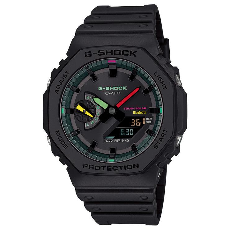 G-SHOCK ソーラー スマートフォンリンク GA-B2100MF-1AJF カシオ Gショック Multi Fluorescent color オクタゴン デジタル＆アナログ 腕時計｜iget｜03