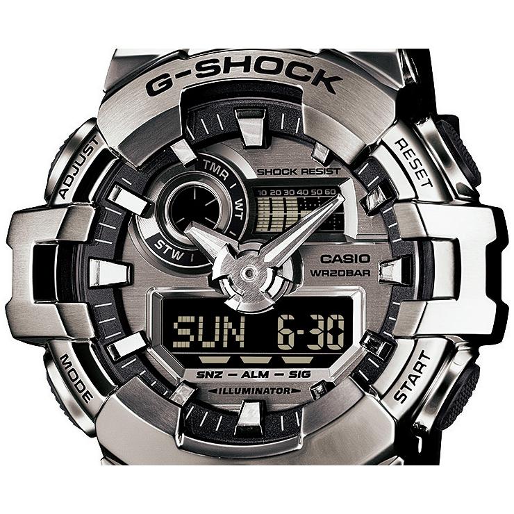 BIG CASE G-SHOCK Gショック メタルカバード シルバー&ブラック BIG CASE G-SHOCK Gショック メタルカバード シルバー&ブラック