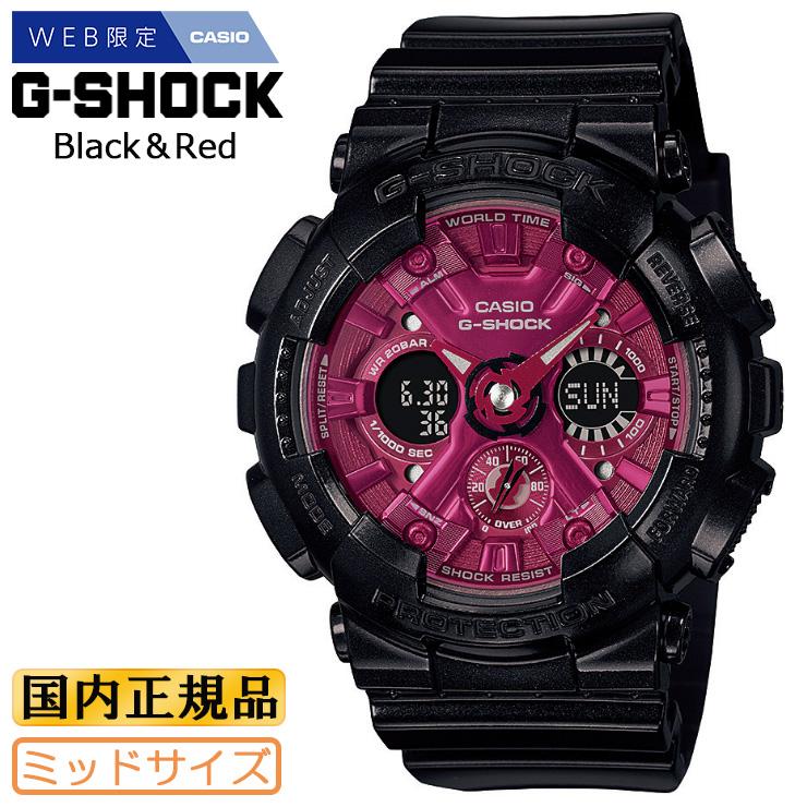 G-SHOCK WEB限定モデル ミッドサイズ GMA-S120RB-1AJF ブラック G-SHOCK WEB限定モデル ミッドサイズ GMA-S120RB-1AJF ブラック