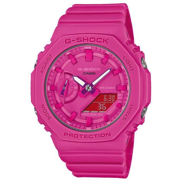 G-SHOCK ミッドサイズ GMA-S2100P-4AJR ピンク カシオ Gショック オクタゴン 八角形 デジタル＆アナログ ミドルサイズ ユニセックス 腕時計｜iget｜03