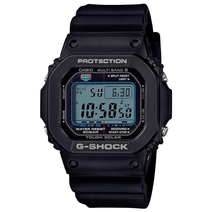 正規品 CASIO G-SHOCK ORIGIN 5600 電波 ソーラー ブラック＆ブルー GW-M5610U-1CJF カシオ Gショック スクエア デジタル メンズ 腕時計｜iget｜03