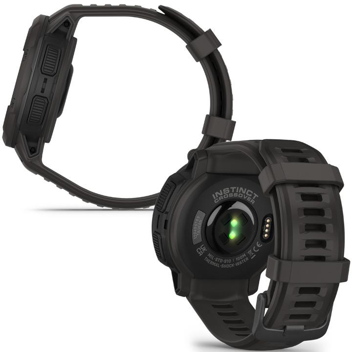 【ほぼ未使用】 ＼取説サービス／ GPSスマートウォッチ ガーミン インスティンクト クロスオーバー GARMIN Instinct Crossover Dual Power ソーラー充電 アウトドア 【8485777197】(30030円)