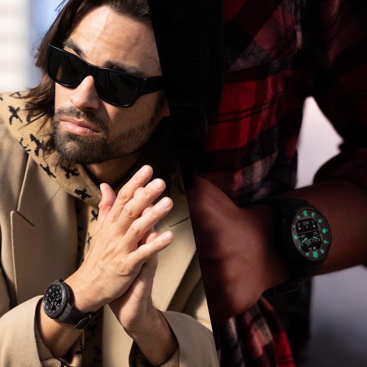 【ほぼ未使用】 ＼取説サービス／ GPSスマートウォッチ ガーミン インスティンクト クロスオーバー GARMIN Instinct Crossover Dual Power ソーラー充電 アウトドア 【8485777197】(30030円)