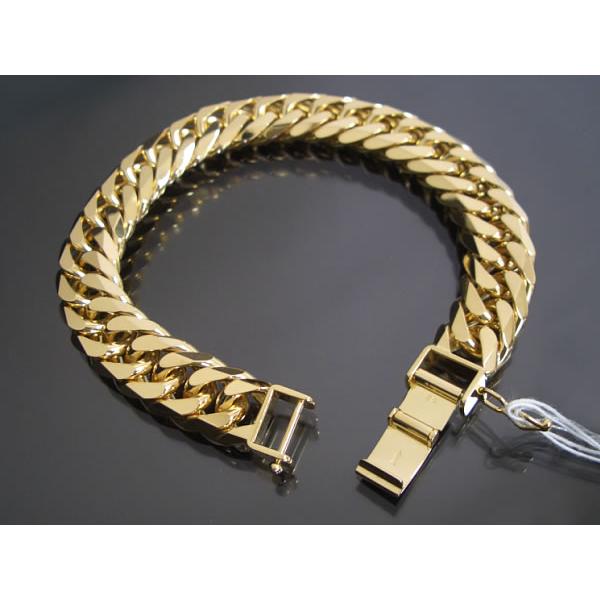 喜平ブレスレット 18金 6面ダブル K18ゴールド 100g-21cm 造幣局検定