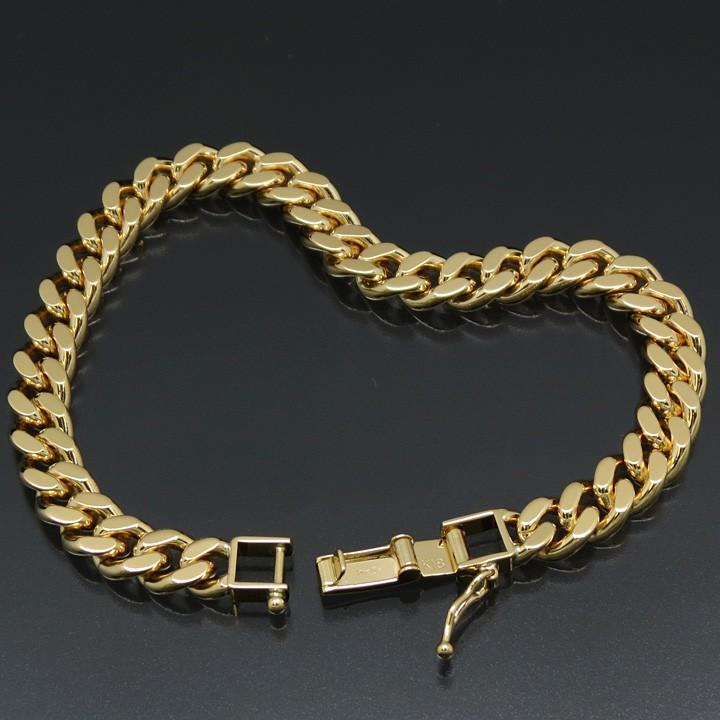 喜平ブレスレット 18金 2面 K18ゴールド 30g-18cm 造幣局検定