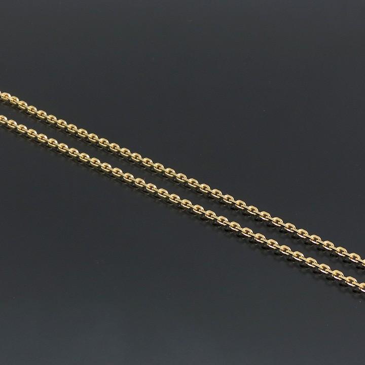 廃盤】 ネックレスチェーン 18金 K18ゴールド 0.75φ 10g-50cm