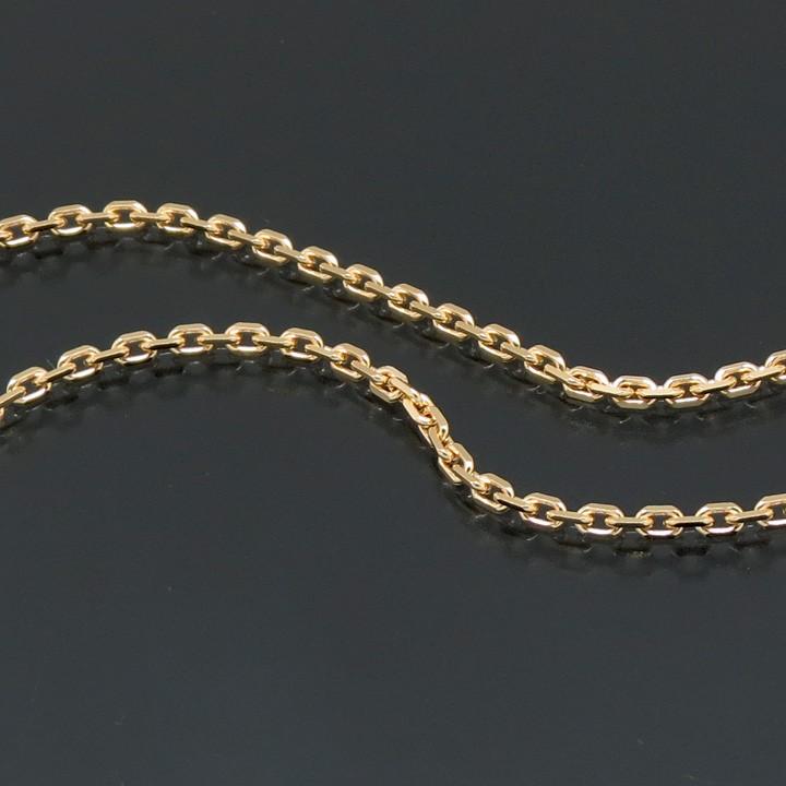 廃盤】 ネックレスチェーン 18金 K18ゴールド 0.75φ 10g-50cm 小豆 