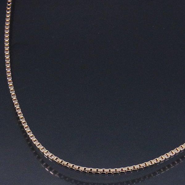K18ゴールド ベネチアンチェーン 18金 45cm 太さ0.8mm 18Kゴールド ネックレス 【当店の全てのコイン・インゴットと組み合わせ可能】