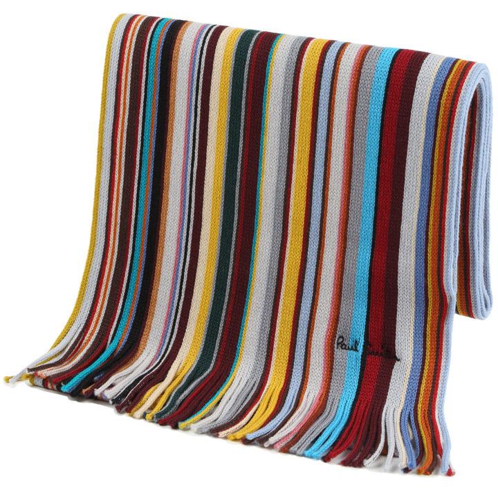 最終価格 Paul Smith マフラー ブラウン ストライプ 新品未使用 Paul Smith ポールスミス マフラー メンズ レディース 男女兼用