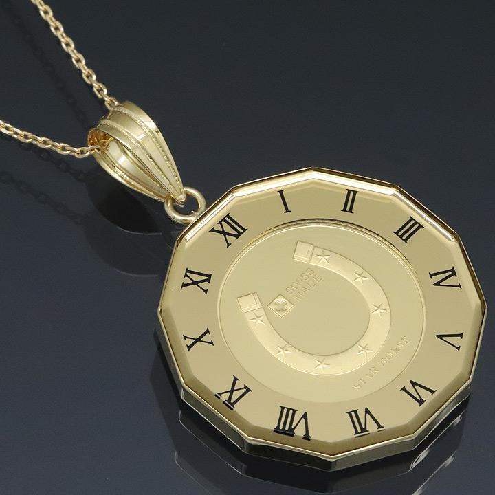 24金 コインペンダント ネックレス K24 純金 1/25oz 馬 ホース 24金 コインペンダント ネックレス K24 純金 1/25oz 馬 ホース