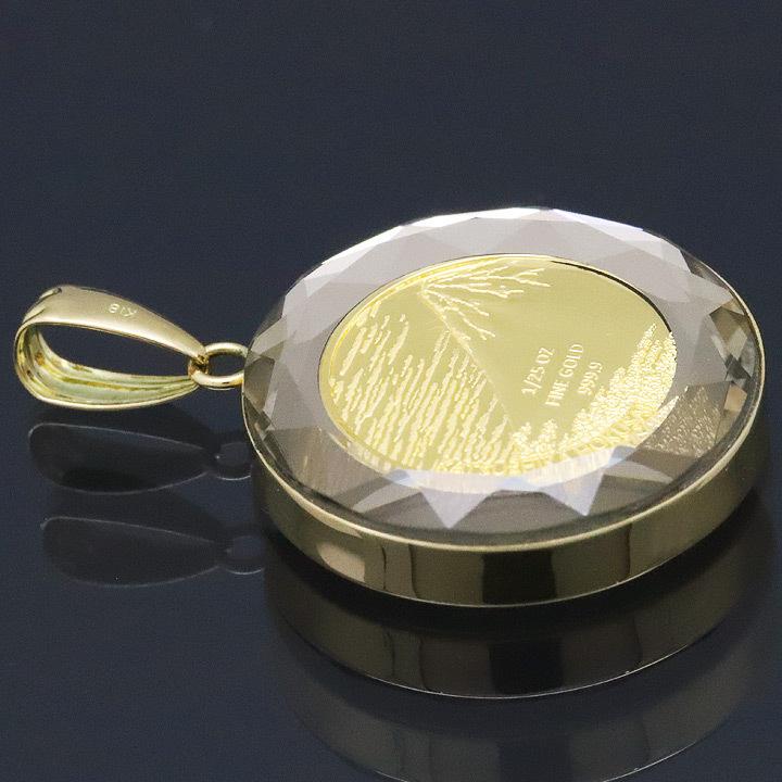 24金 コイントップ ネックレス ペンダントヘッド 葛飾北斎 1