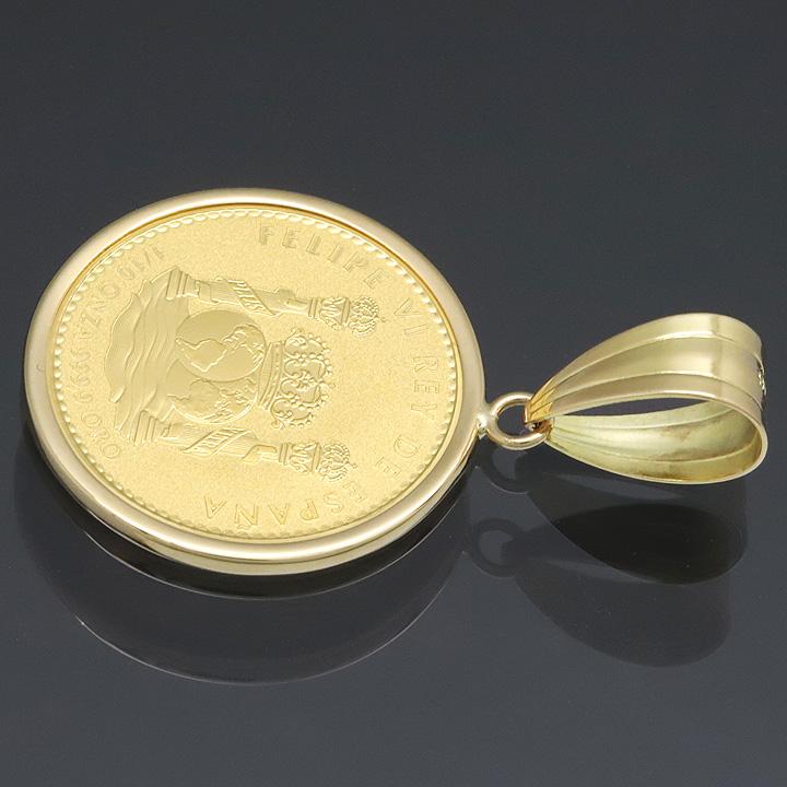 コイントップ 24金 ペンダントヘッド 1/10oz スペイン雄牛 (勤勉 コイントップ 24金 ペンダントヘッド 1/10oz スペイン雄牛 (勤勉