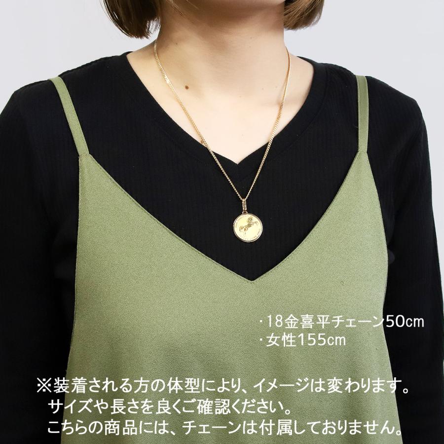 コイントップ 24金 ペンダントヘッド 1/5oz 馬 蹄鉄 (ホースシュー