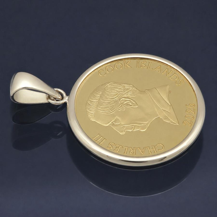 コイントップ 24金 ペンダントヘッド 1/20oz 1/20オンス テディベア