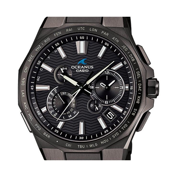 OCEANUS CASIO ブラック ステンレス時計 OCW-S5000B-1AJF | CASIO